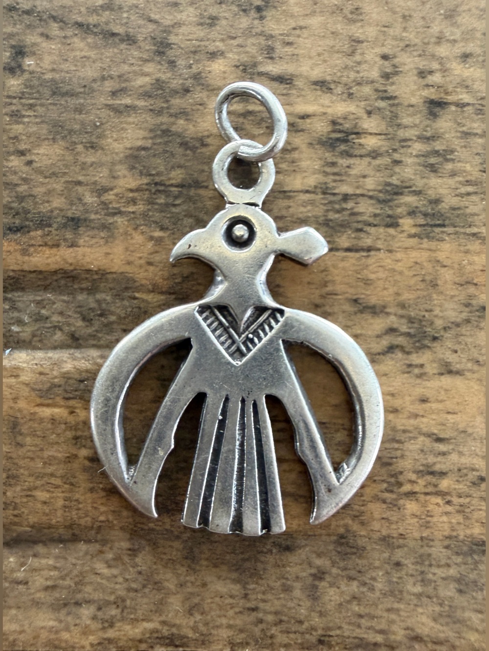 Vintage Native Maisel’s Sterling Silver Eagle Thunderbird Charm Pendant